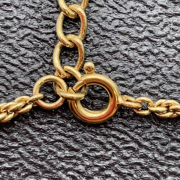 Authentic Christian Dior Long Necklace Gold plated - Picture 10 of 12